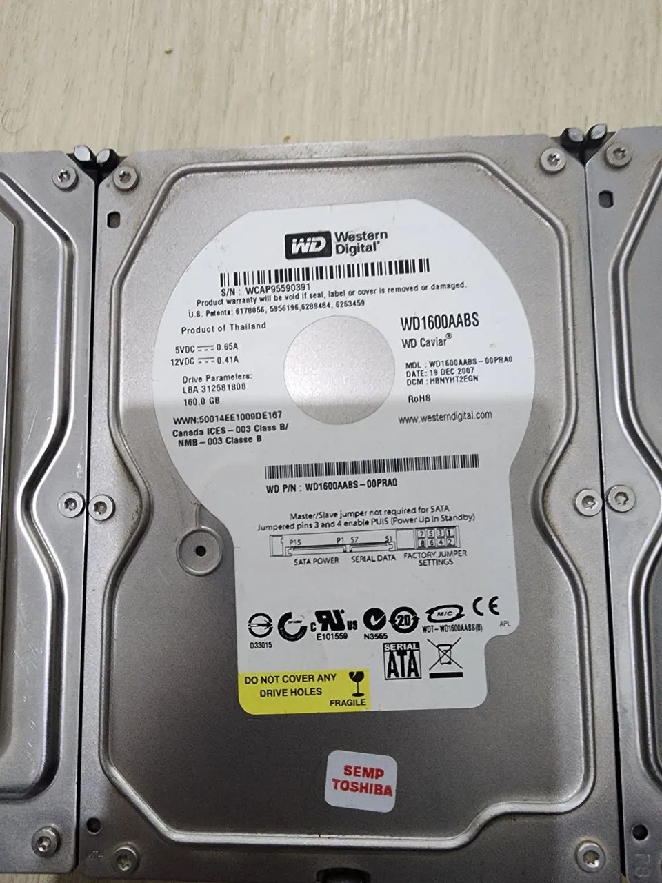 Kit HDs 500/160/160 - Usados - Foto 3