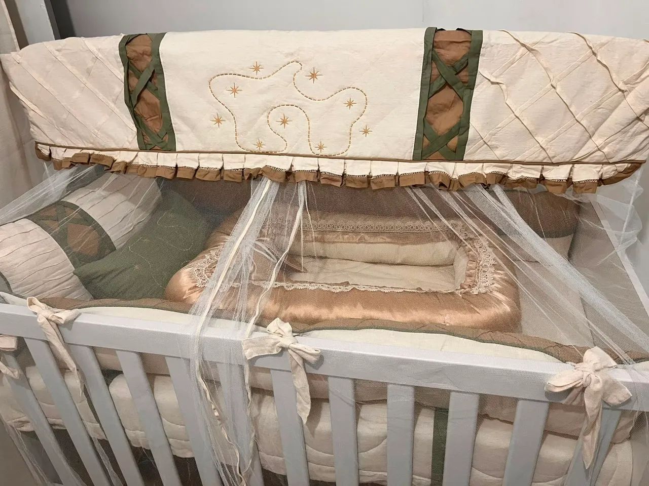 Kit berço urso aviador 