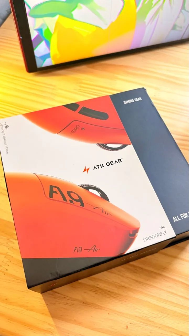 Mouse ATK A9 Air Laranja  - Foto 2