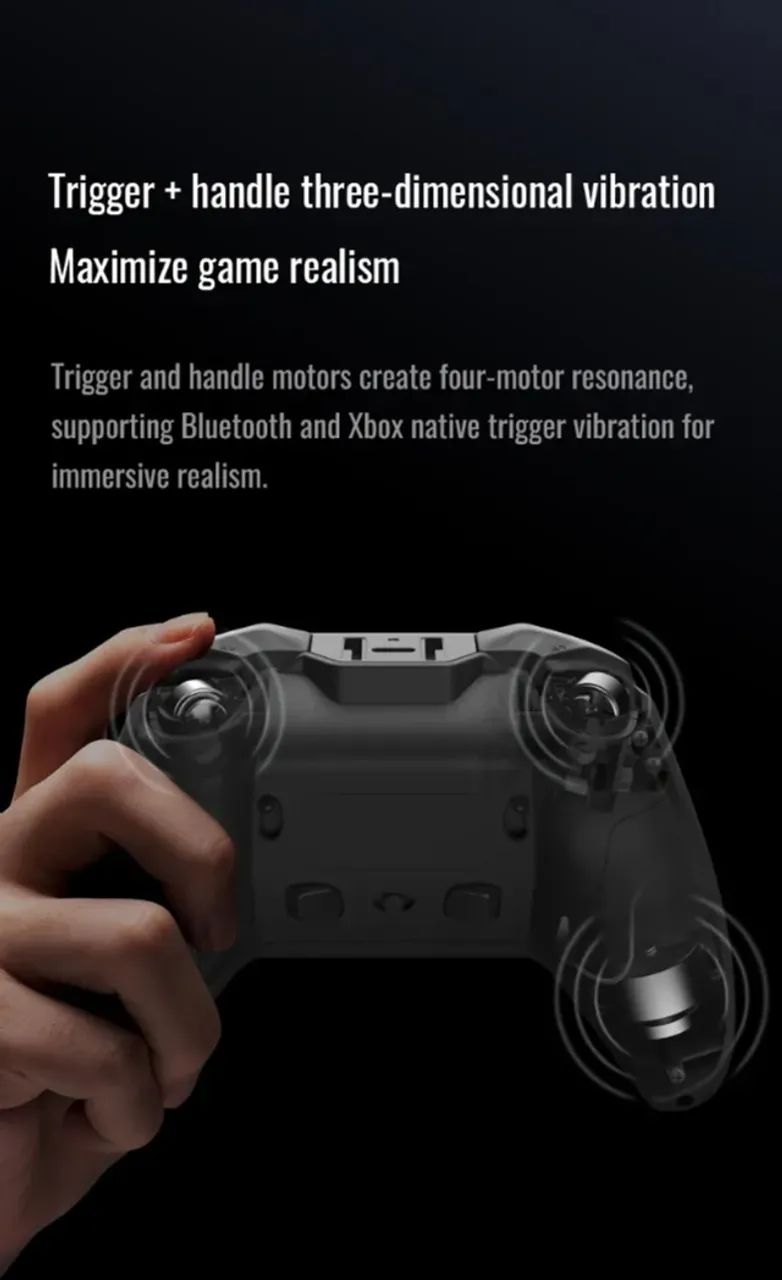 Controle Flydigi Vader 4 Pro Bluetooth para PC, Switch, iOS e Android Preto - Foto 3