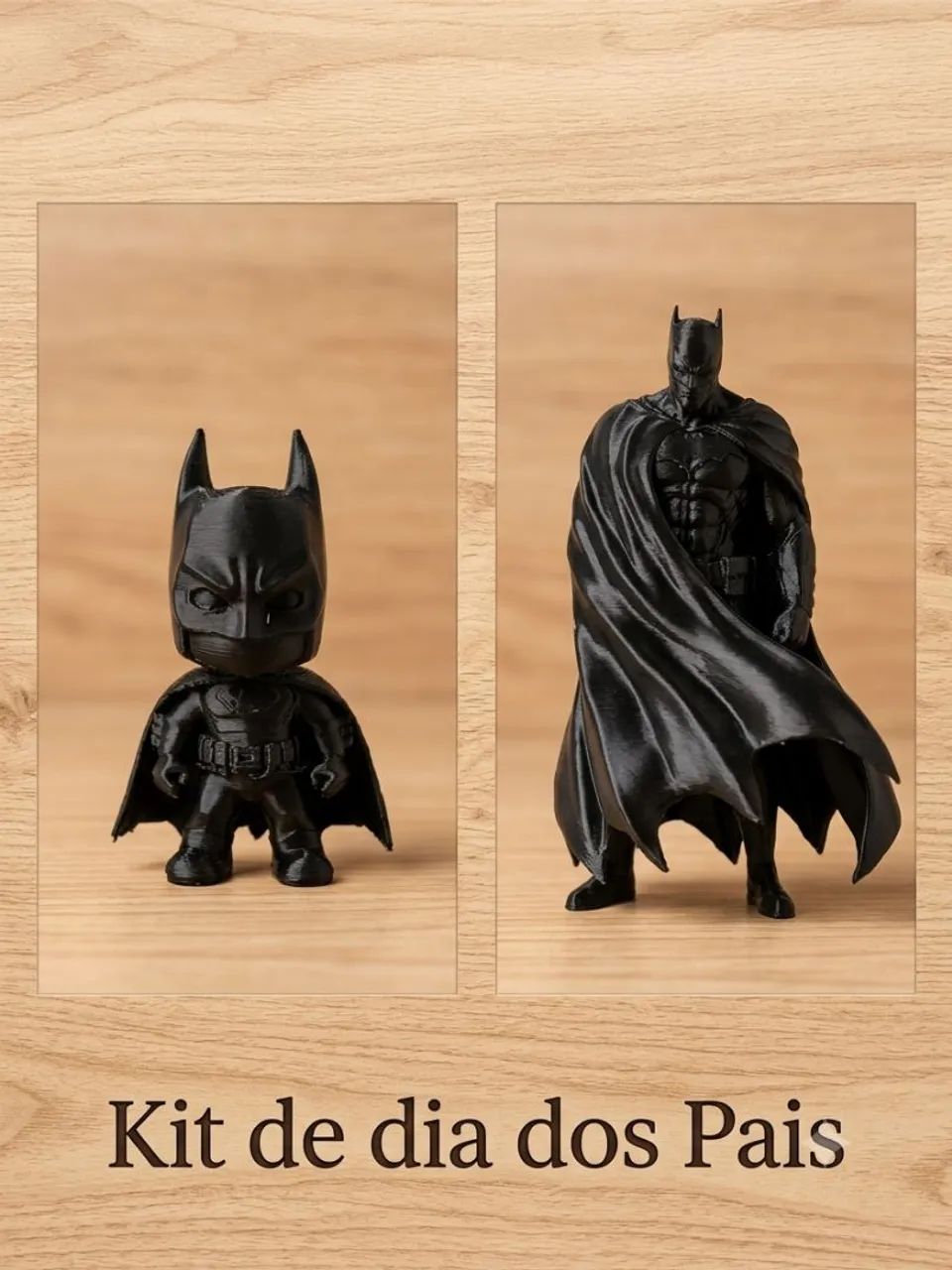 Kit Batman e Mini Batman Chibi - Colecionável 3D - Pronta Entrega (SJP / Curitiba) - Foto 4