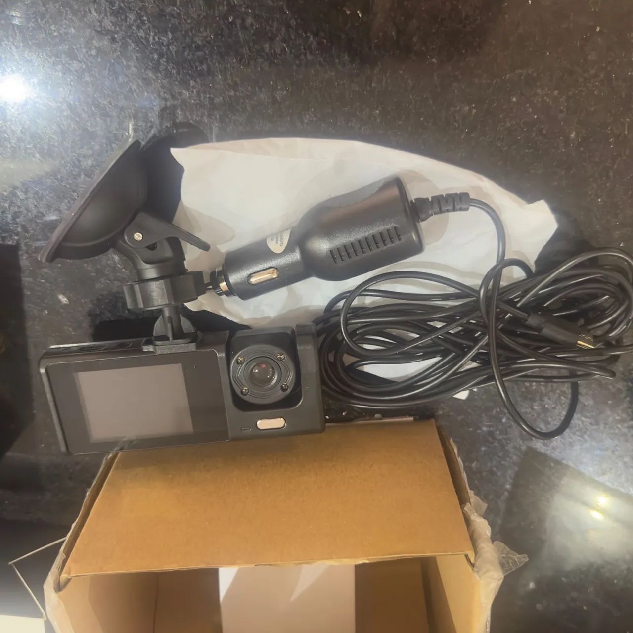 Câmera Veicular Dupla 1080p com Tela - Frontal e Interna - Foto 3