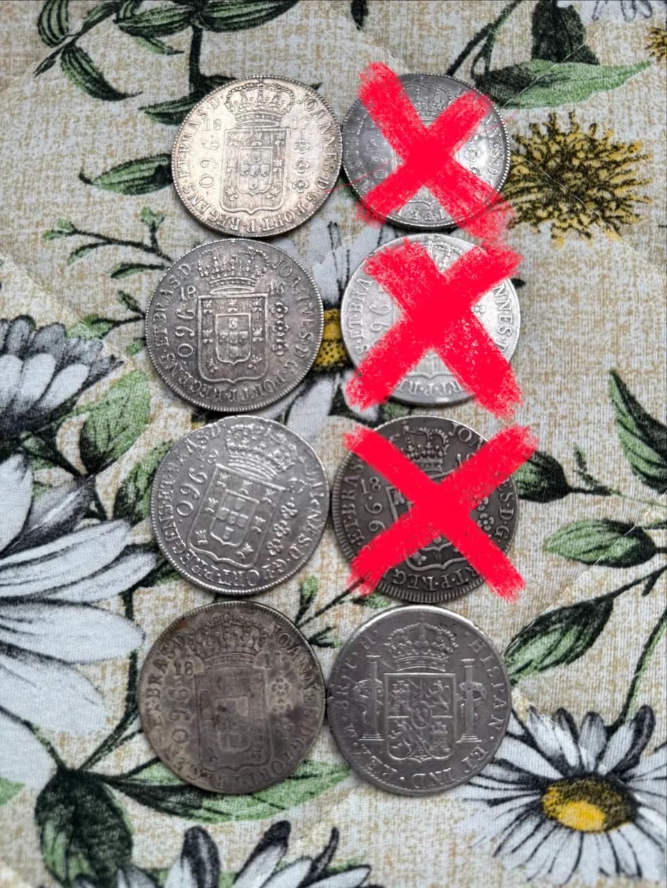 Lote moedas prata 5 moedas - Foto 5