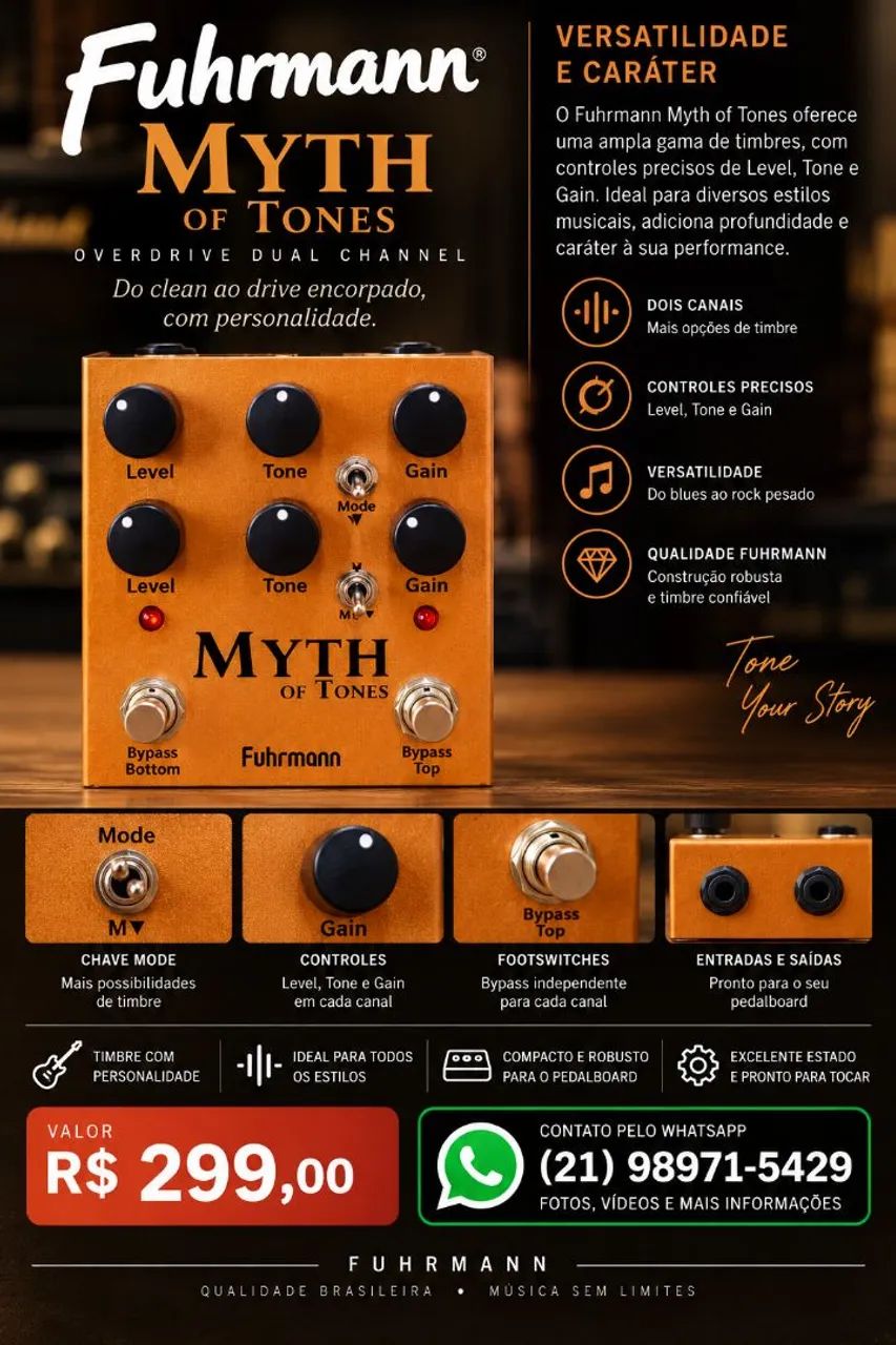 Pedal overdrive Fuhrman Myth of tones 