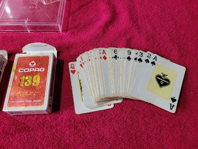 Kit Combo de Baralho Copag 139 com Caixa para as Cartas (52 Cartas cada sem Coringa) - Foto 4