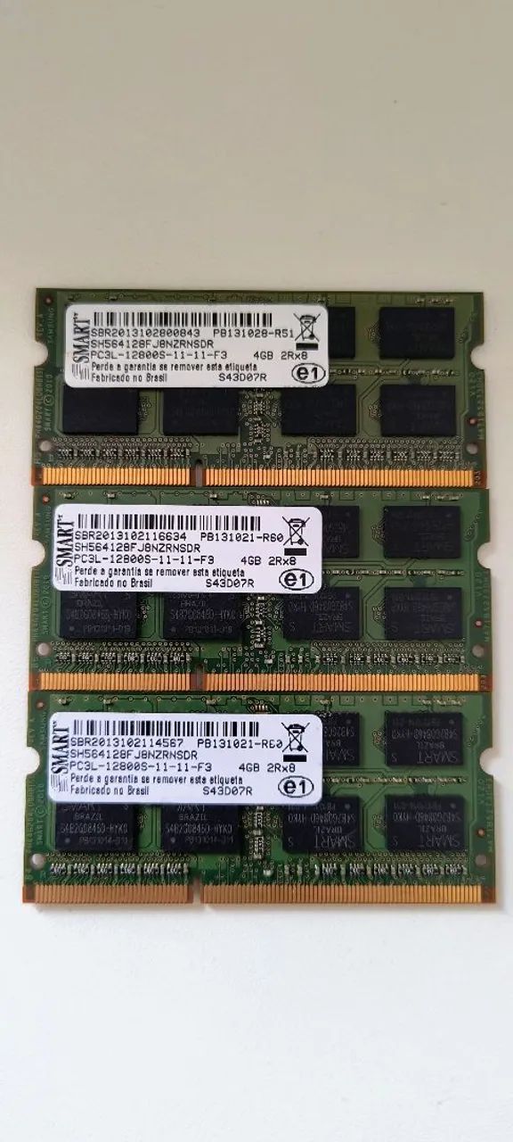 Memória RAM para notebook Smart 12GB DDR3L