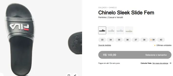 Chinelo fila Slide 37/38