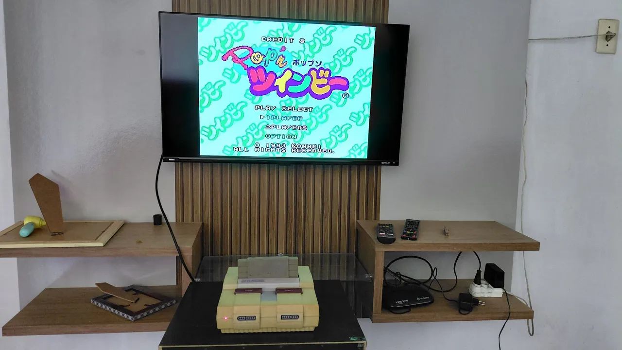 Super nintendo com jogo