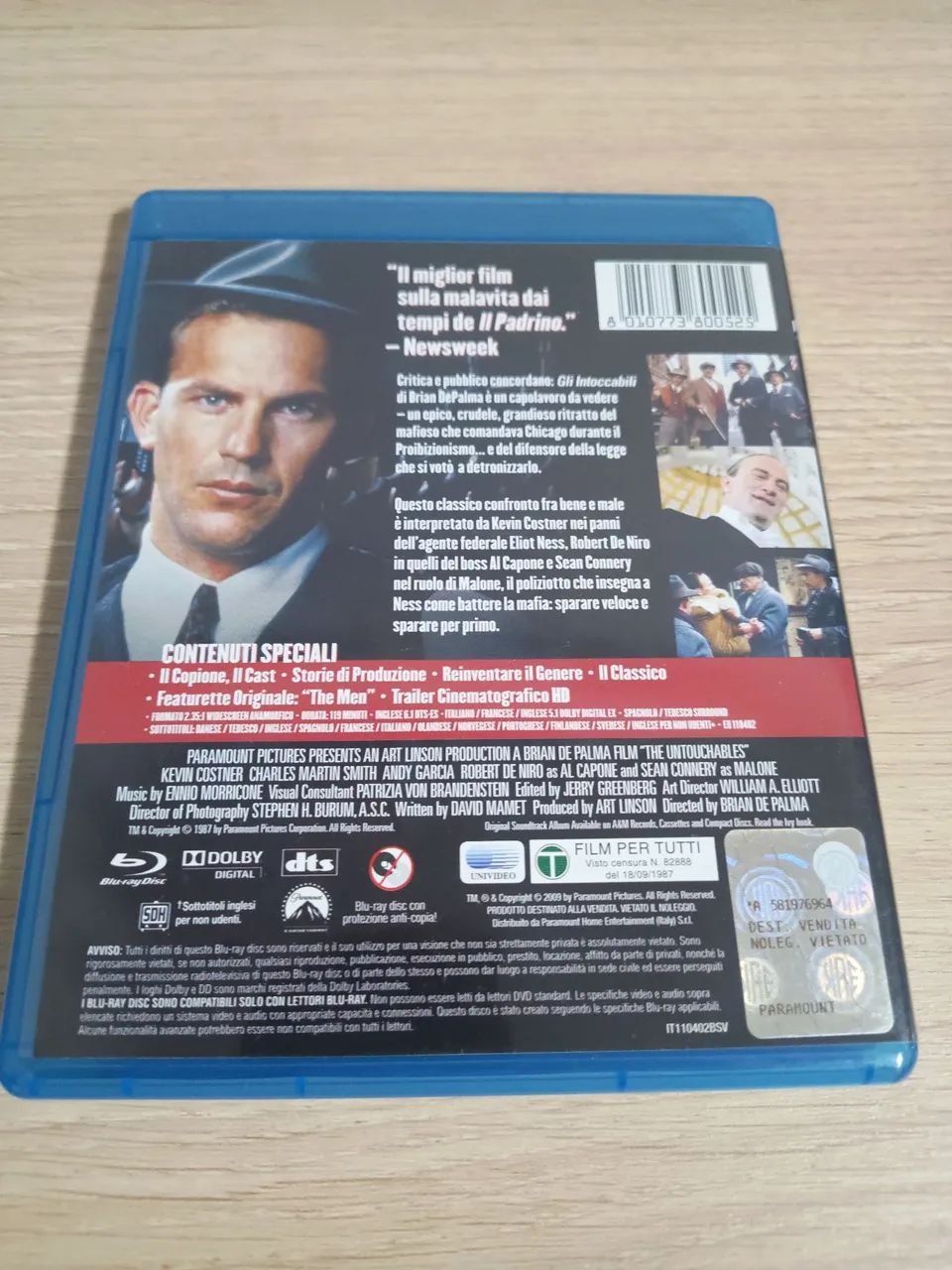 Blu ray os intocáveis Robert DeNiro gli intoccabili importado - Foto 2