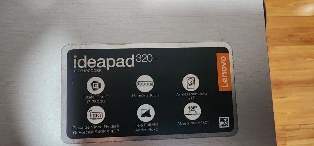 Notebook Lenovo Ideapad 320 - i7 + placa de vídeo dedicada - Foto 4