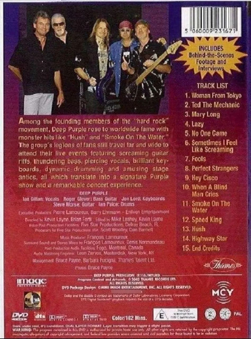 Dvd Deep Purple - Perihelion.  - Foto 3