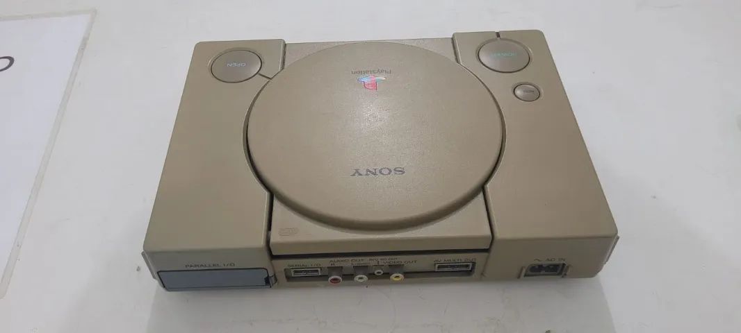 PS1 FAT COM PICOSTATION CARCAÇA AMARELADA - Foto 4