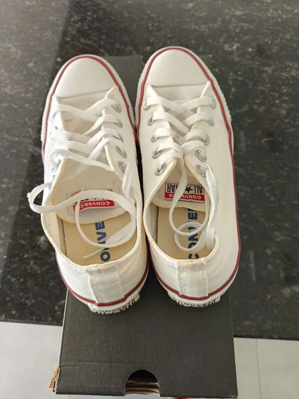 Tênis Converse All Star Original Branco Cano Baixo - Foto 3