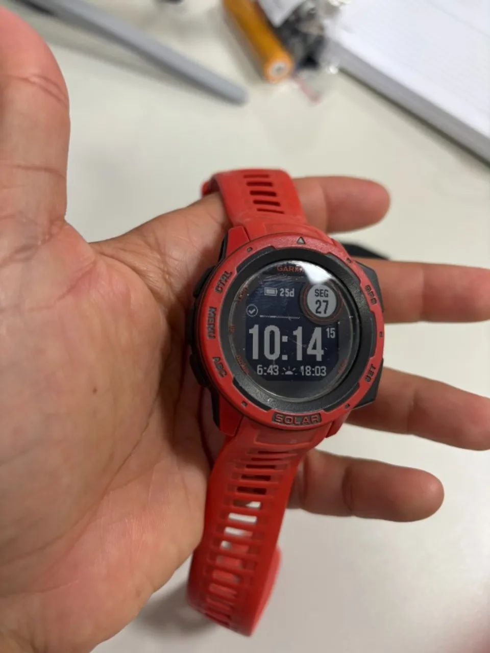 Relógio Garmin Instinct Solar - Usado - Foto 5