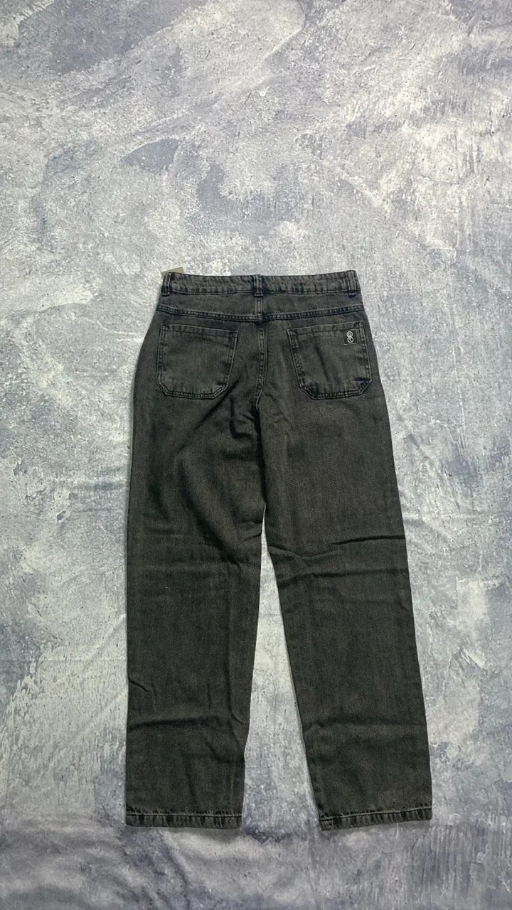 Calça Jeans Balão Estonada Premium - Preta (40) - Foto 3