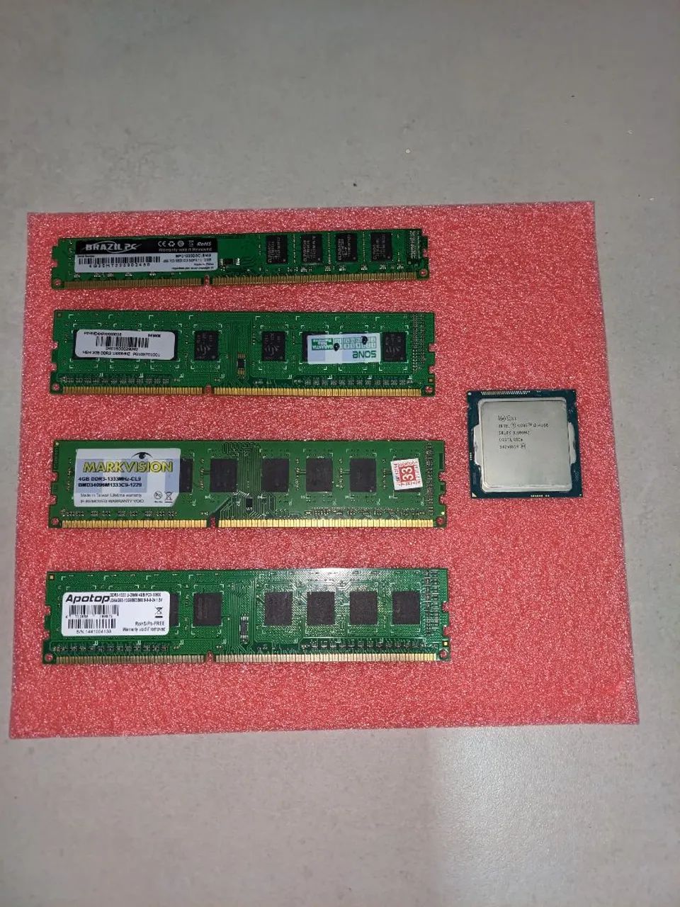 Processador + memórias ram