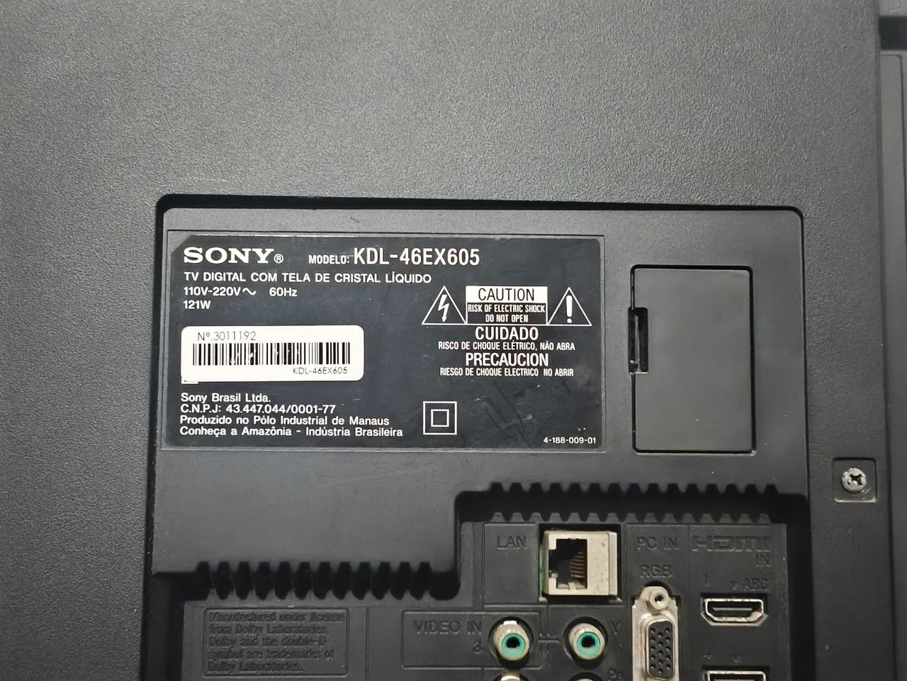 Tv Sony 46 Polegadas quebrada (verificar descrição) - Foto 3
