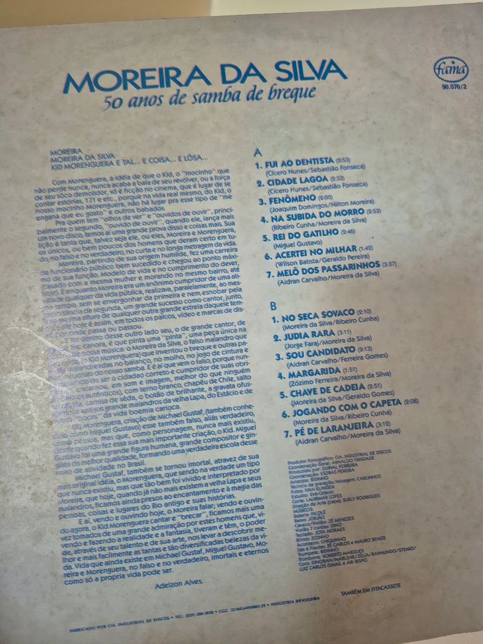 Disco vinil Moreira da Silva 50 anos ! - Foto 3