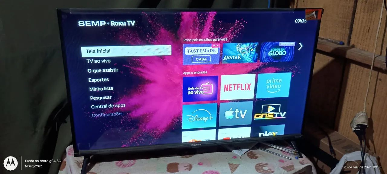 Smartv Semp 32 polegadas com controle remoto sem nenhum defeito 