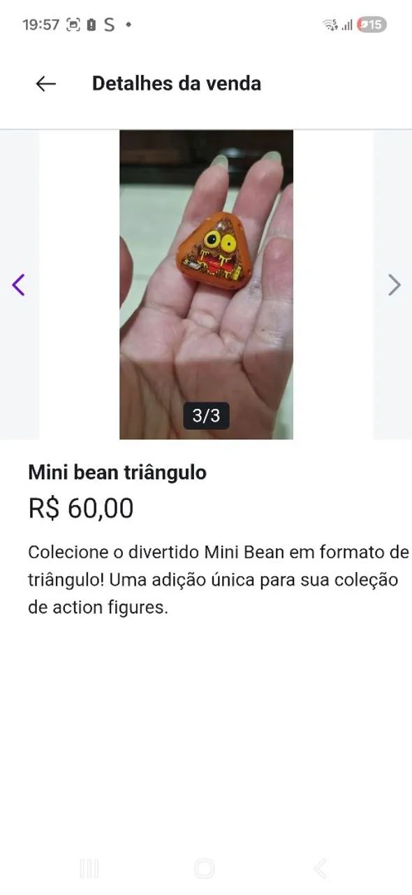 Mini beanz triângulo 