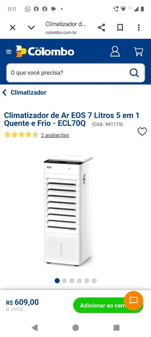 Climatizador de Ar EOS - Foto 5