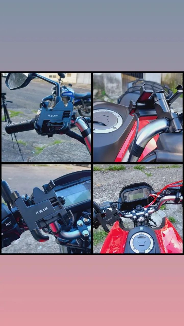 Suporte de celular para moto