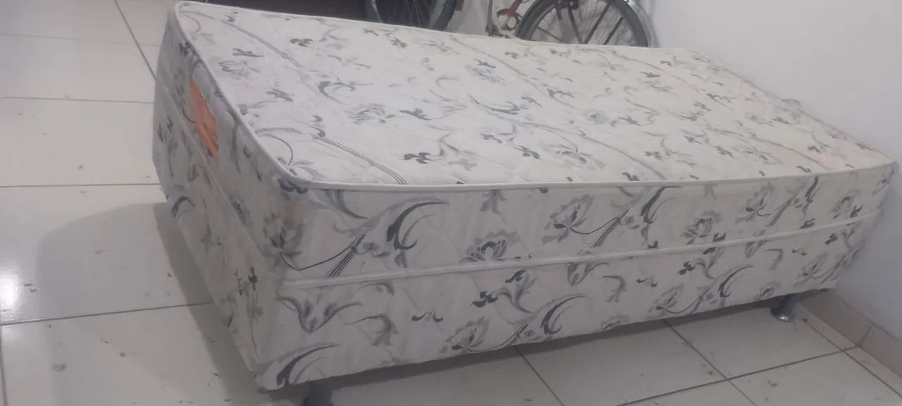 Cama Solteiro Usada Bem Conservada - Mola (ENTREGA GRÁTIS) - Foto 2