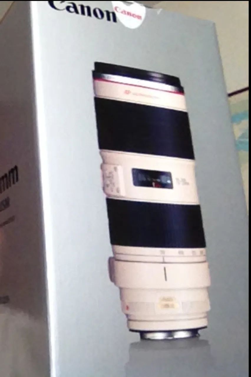 Lente Canon EF 70-200mm 1:2.8 (f/2.8) L IS II USM c/ parasol original Canon ET-87
