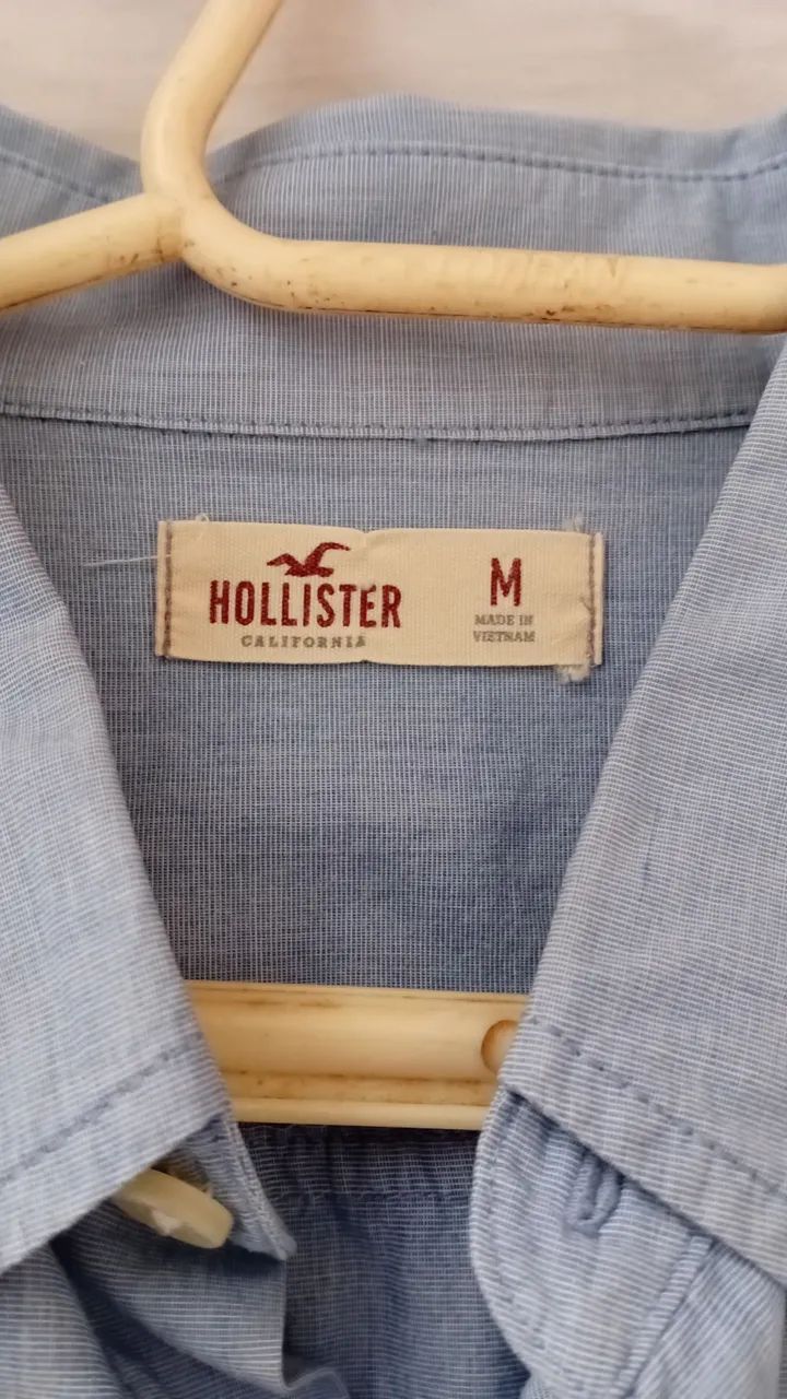 Camisa Social Manga Longa Holister - Foto 2