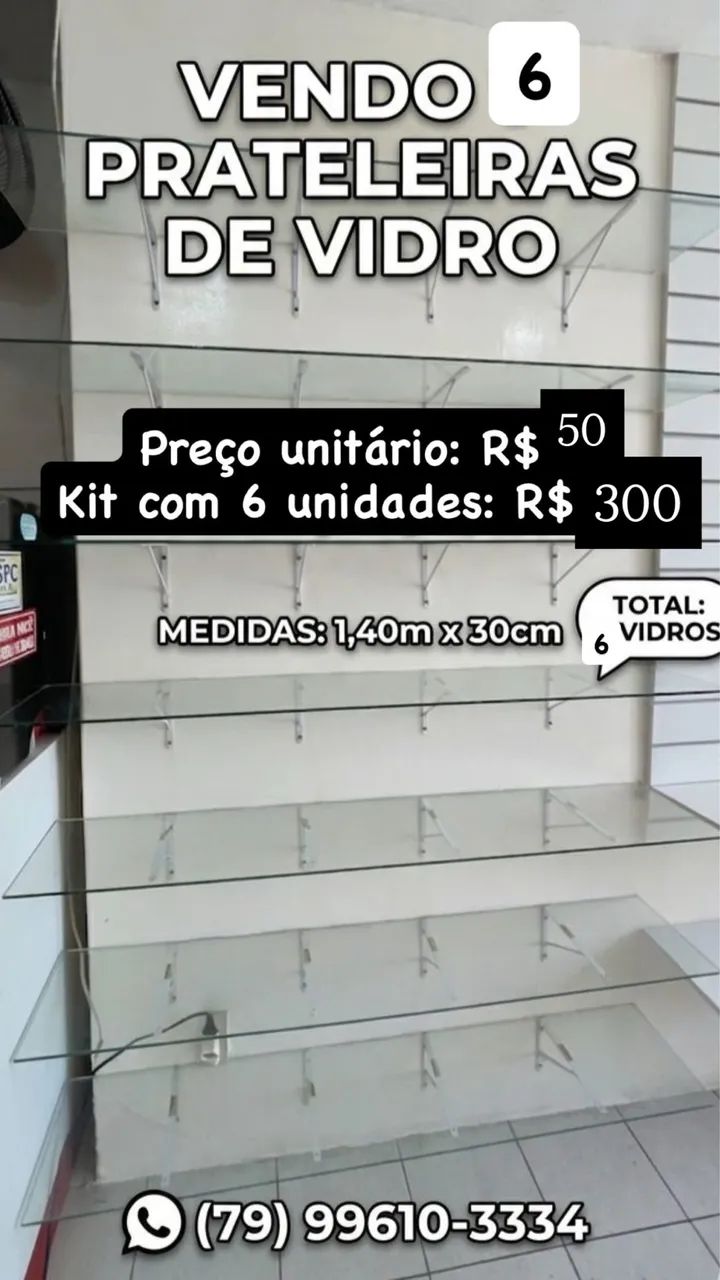 Prateleira de vidro