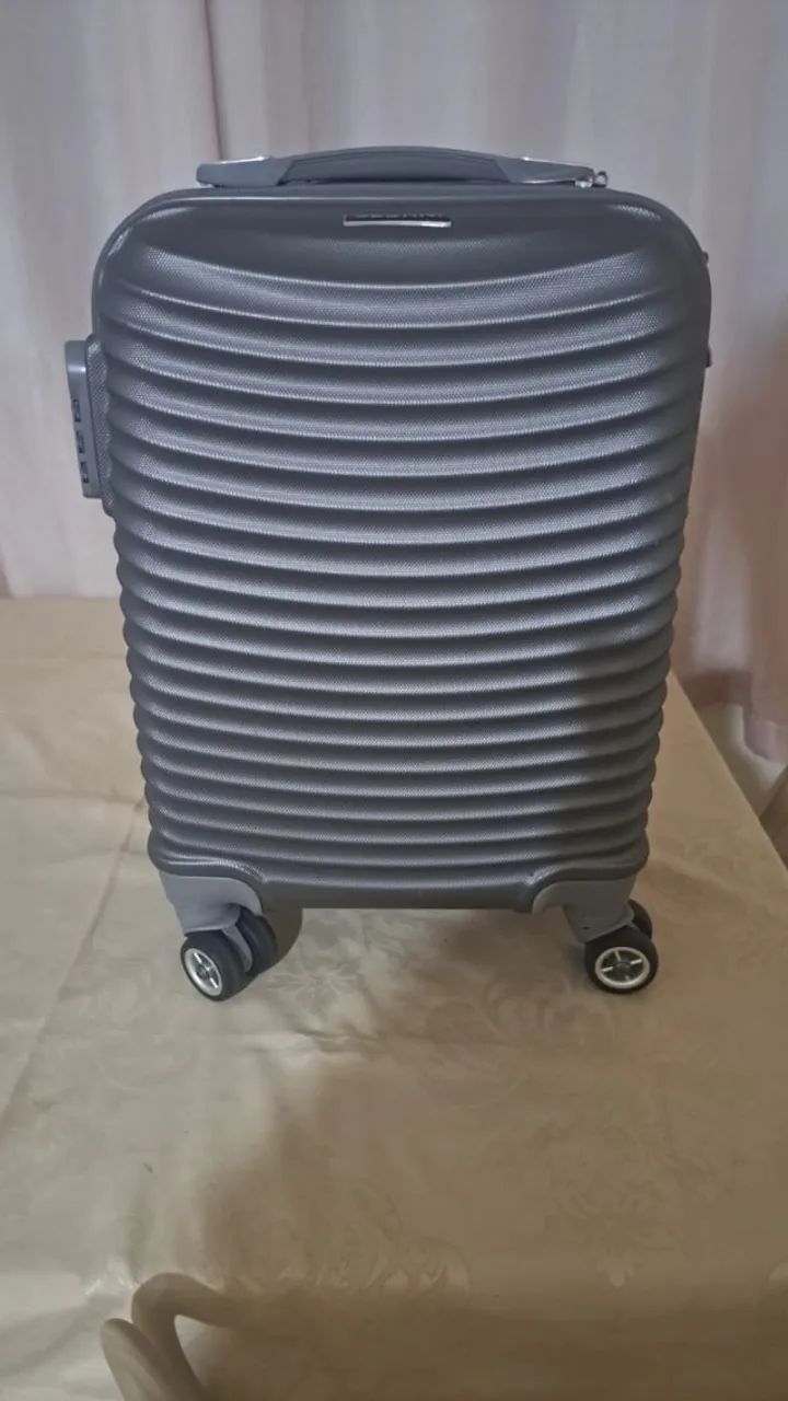 Mala Compacta Sestini Vega 2T Grafite - Rígida com Rodas 360° - Foto 2