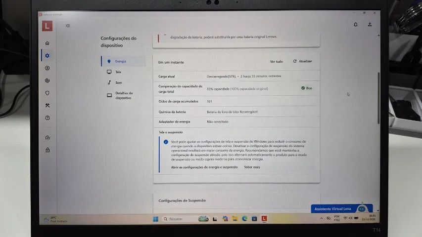 Notebook Lenovo ThinkPad T14 Gen 3 i5-1245U 8GB SSD - Foto 4