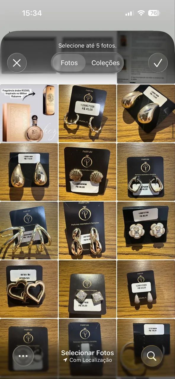 100 pc Semijoia e prata + fornecedor