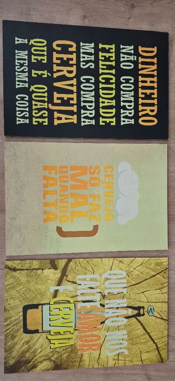 Conjunto com 9 placas decorativas para bar. - Foto 3