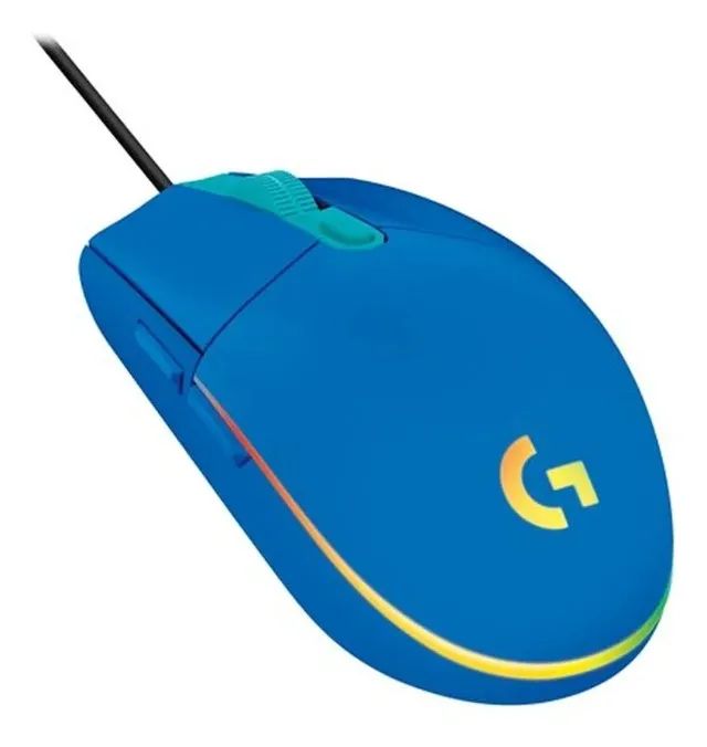 Mouse Logitech G102 Lightsync Azul 8000dpi Usb 6 Botoes