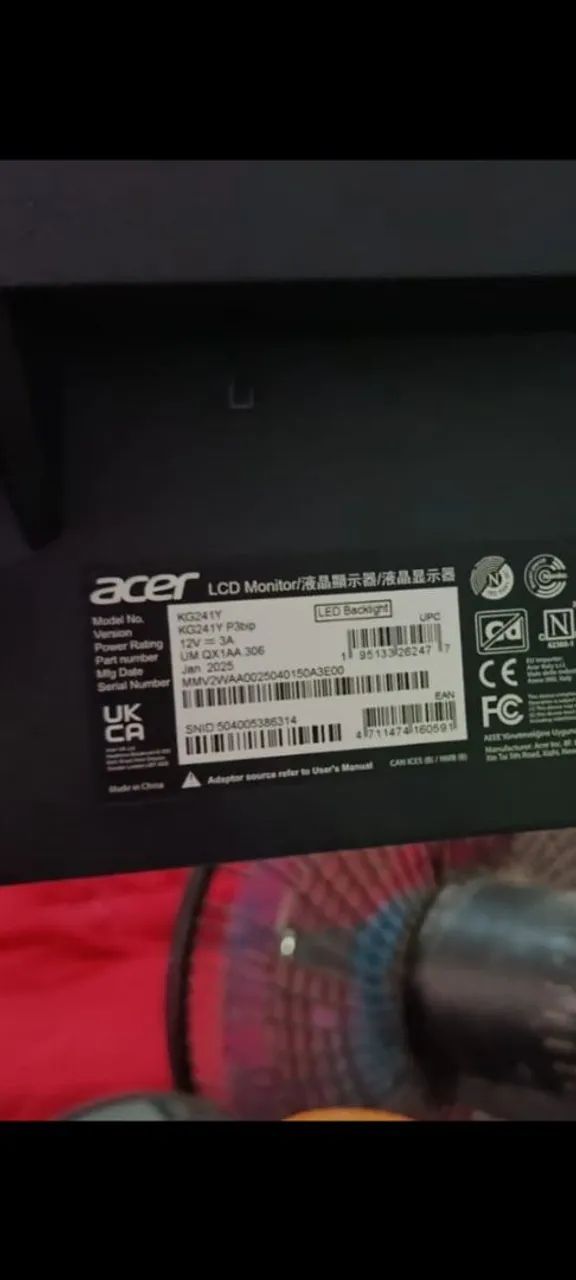 Monitor game Acer nitro KG241Y  - Foto 3