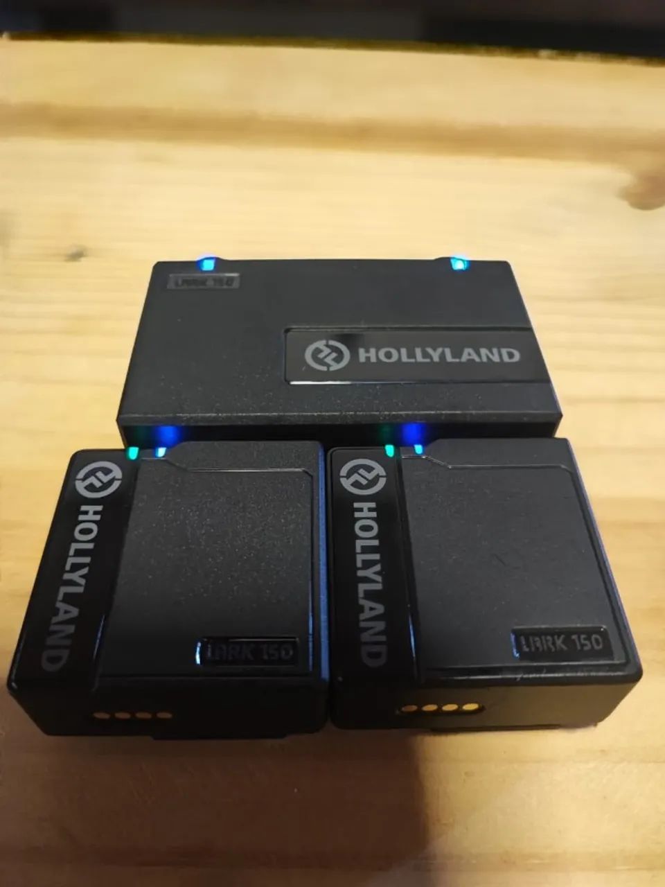 Sistema Microfone Lapela Hollyland Lark150 Duplo 2.4g Preto