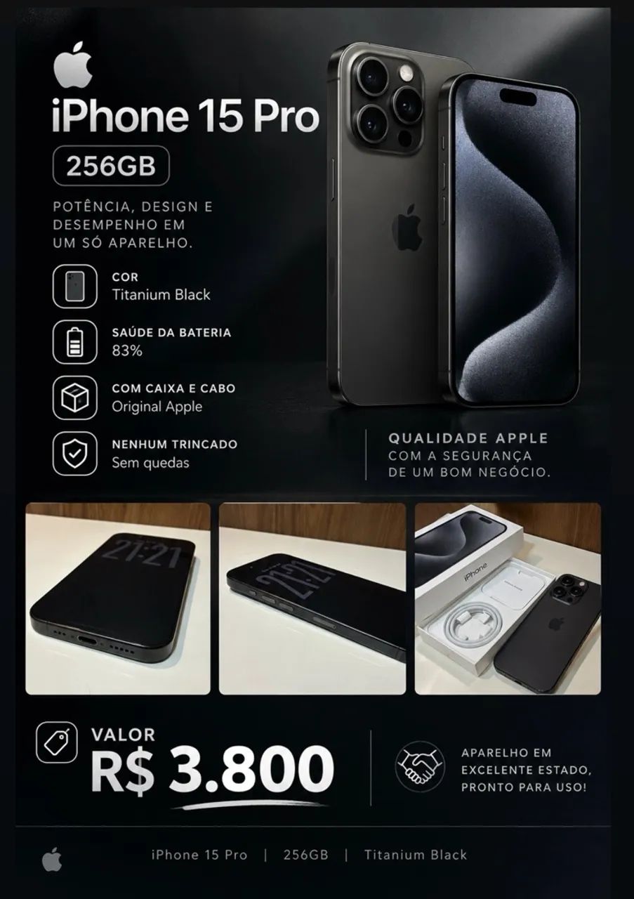 Iphone 15 Pro - 256gb