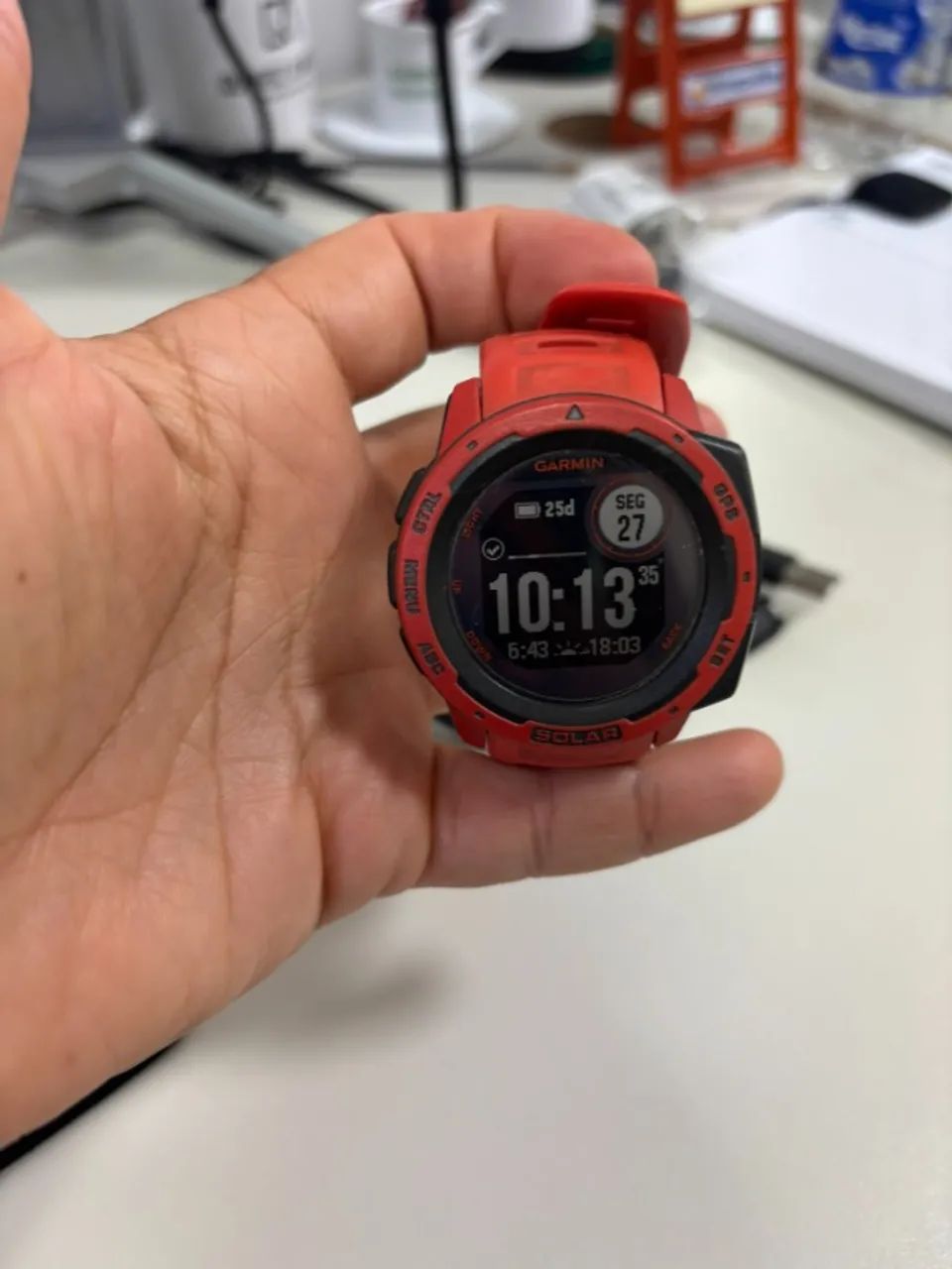 Relógio Garmin Instinct Solar - Usado - Foto 4