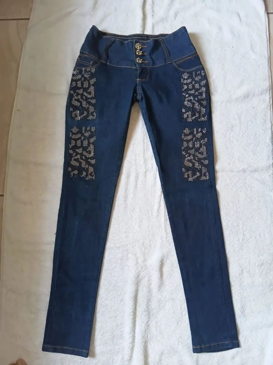 Calça  jeans com lycra 
