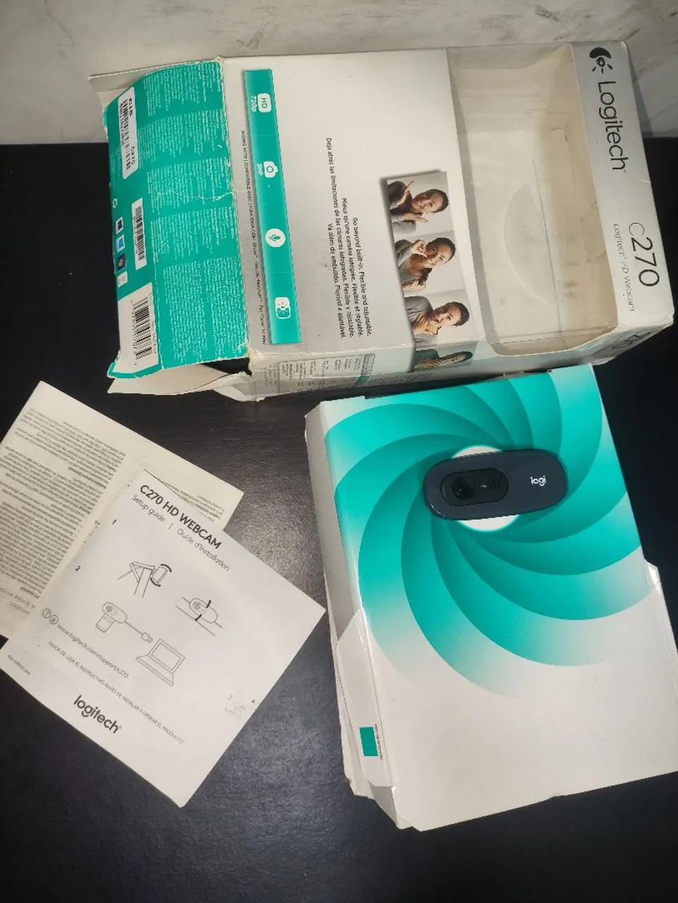 Webcam Logitech C270 HD 720p Original - Funcionando Perfeitamente - Foto 3