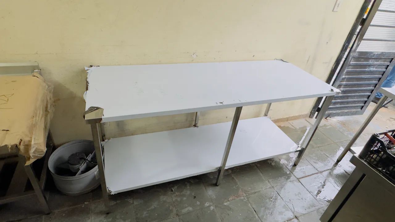 Mesa de inox 1,90 x 70cm  - Foto 6