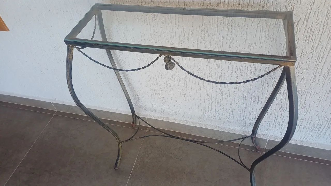 APARADOR Metal e Vidro* - Foto 5