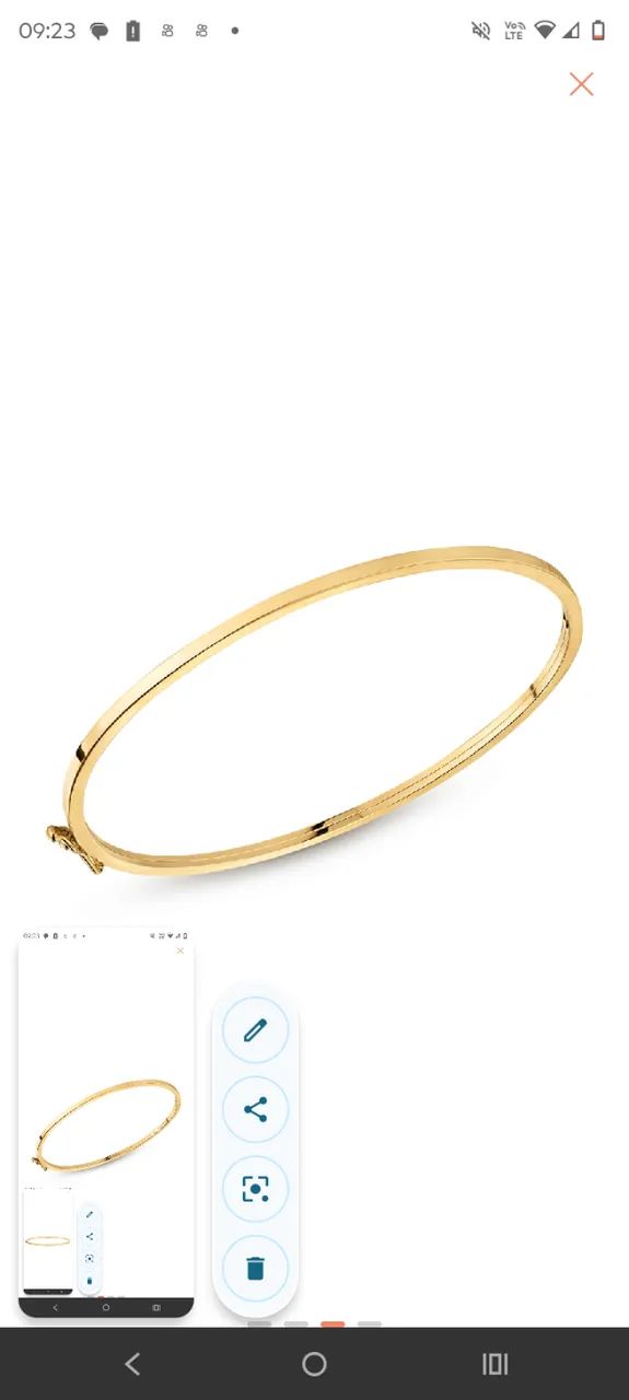 Pulseira de ouro Vivara 
