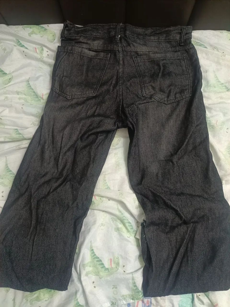 Calça jeans balão baggy preto - Foto 2