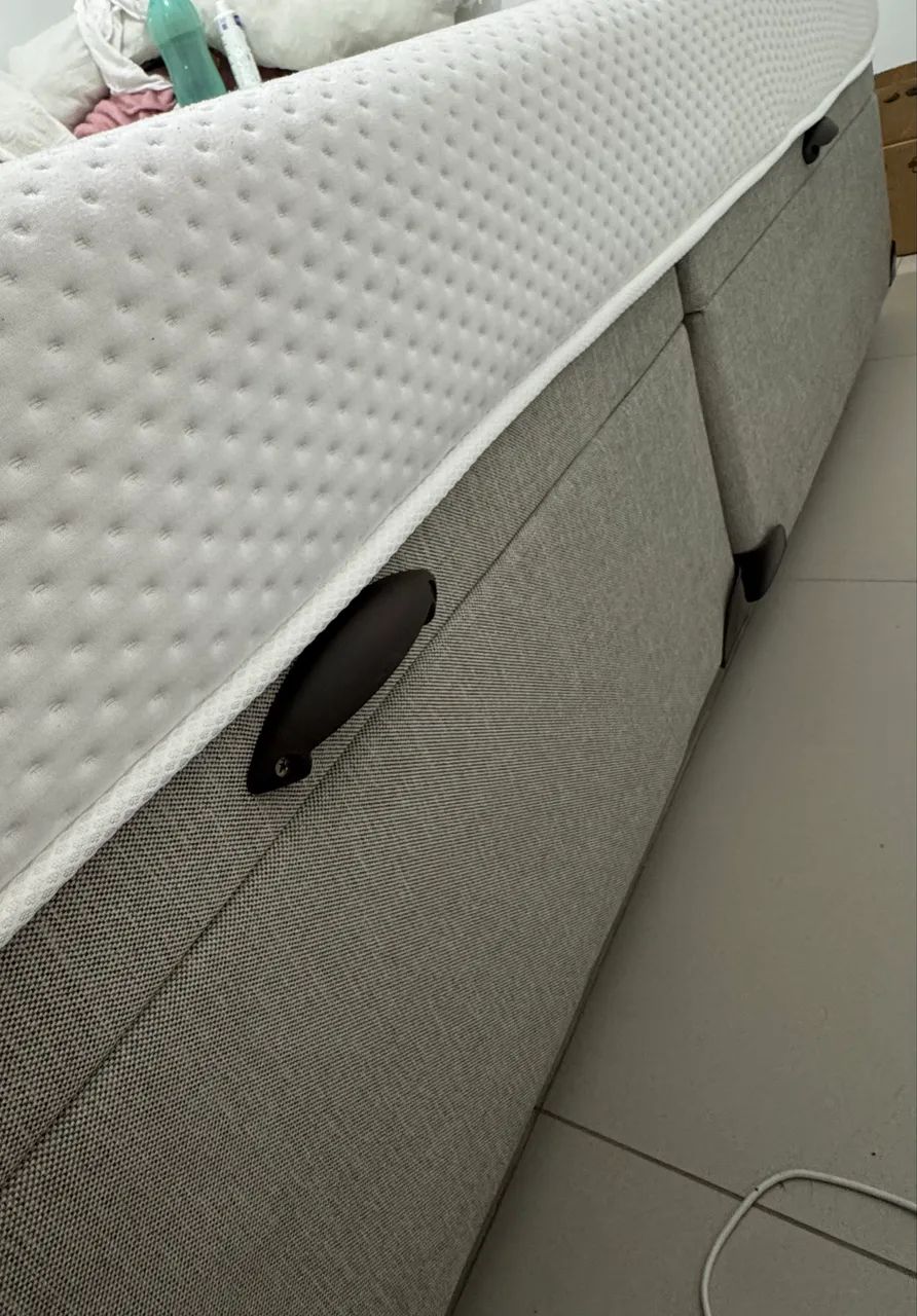 Cama baú e colchão king size one plus Emma - Foto 5