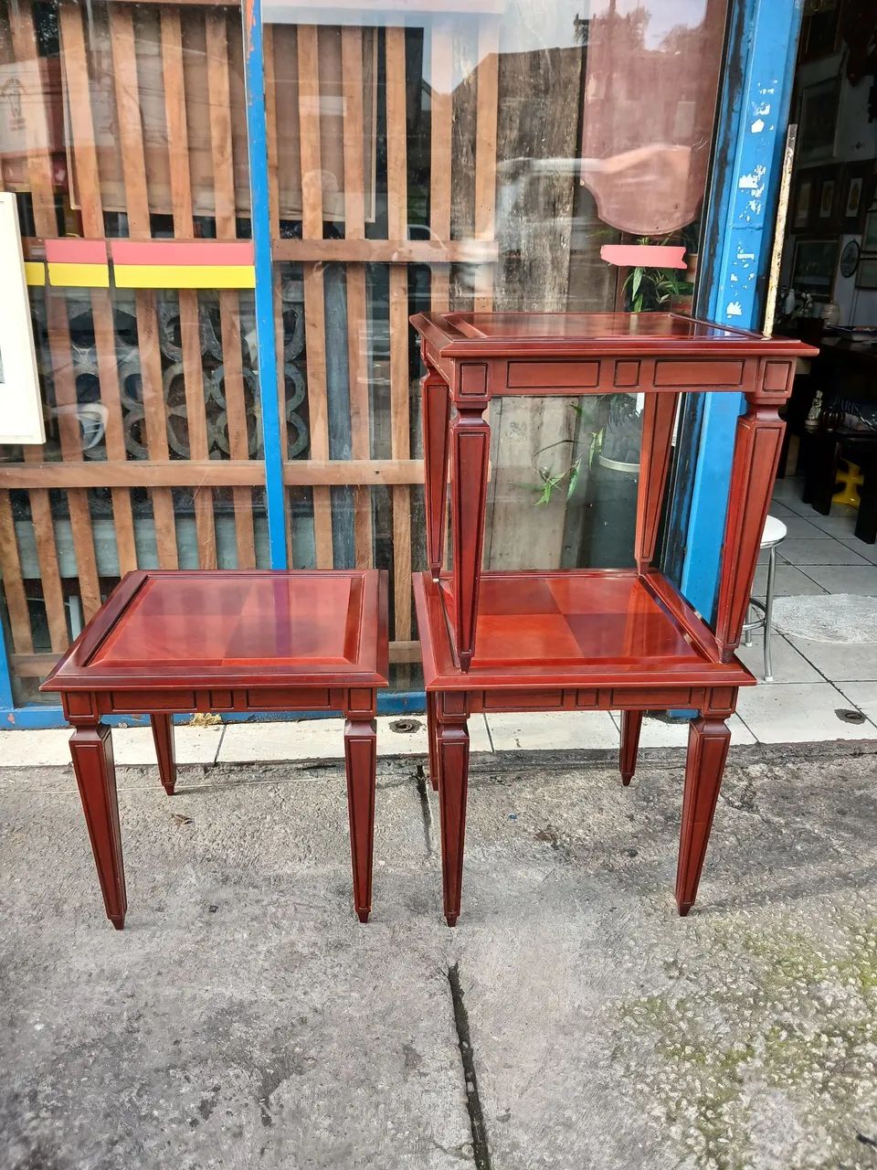 Conjunto com 03 mesas de apoio para sala - Foto 4