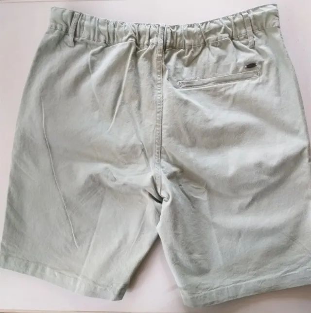 Bermuda Aramis Chino Cotton Sarja Verde - Cinza - Foto 3