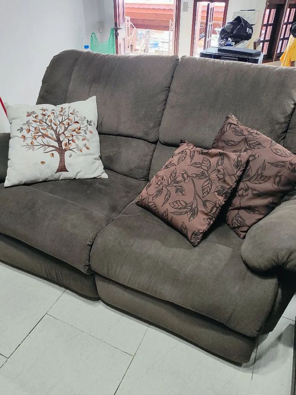 Sofa 5 lugares reclinável Plenitude 