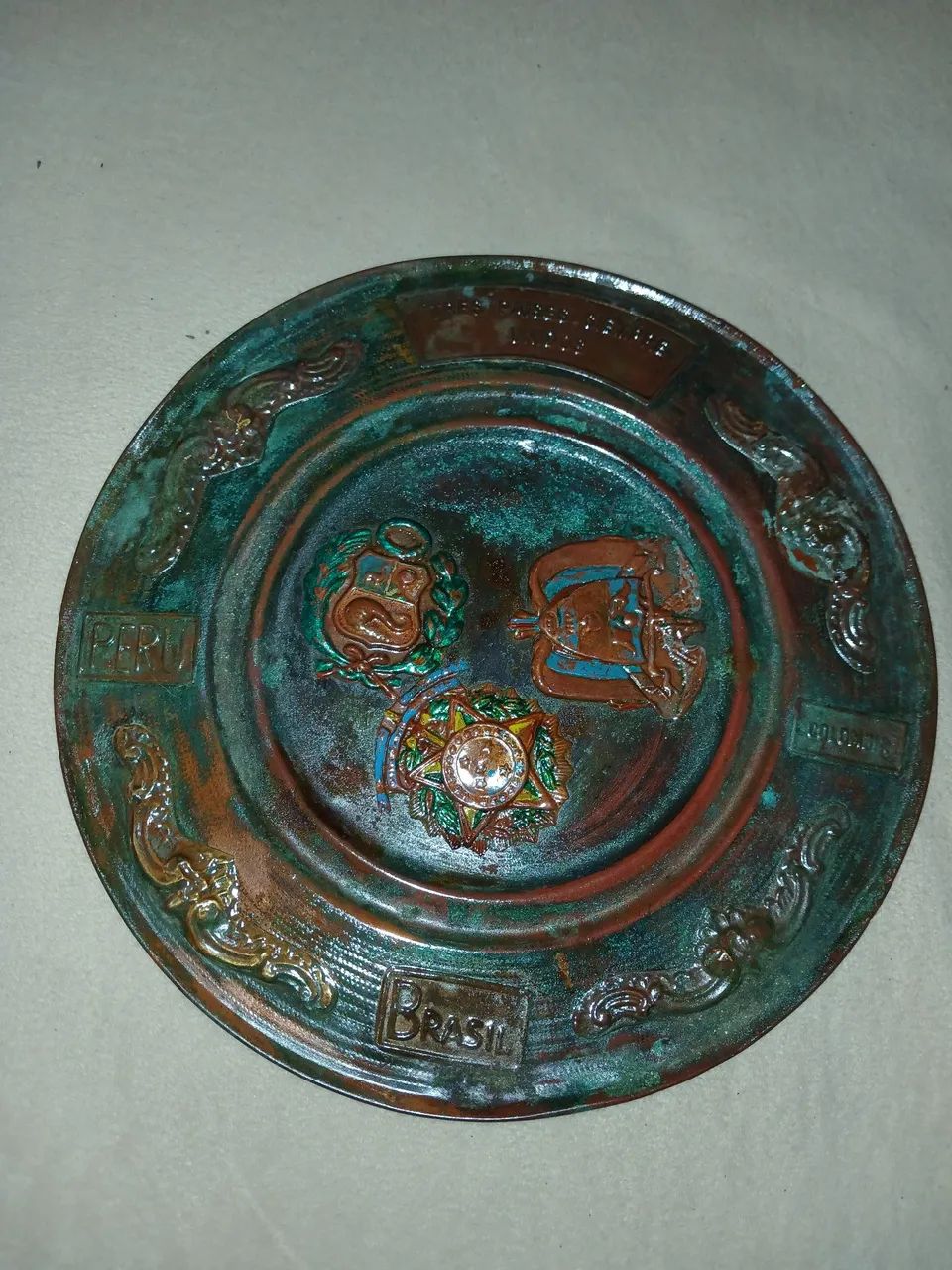 Prato decorativo de parede peruano 